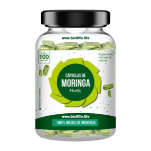 Cápsulas de Hojas de Moringa